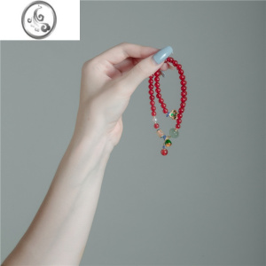 JiMi十里间[下半年要好运呀~]节日气氛红玛瑙玉石手串气质百搭手链 玛瑙手串真玛瑙