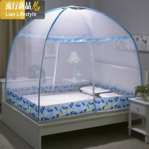 儿童蚊帐男孩免安装家用1.5m1.2米床2018新款蚊帐1m单人小孩卡通 三维工匠