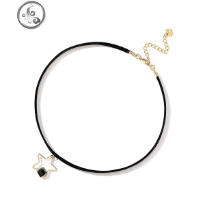 脖子饰品颈带颈链短款锁骨链女黑色choker项圈网红项链简约韩国潮 JiMi 时尚百搭