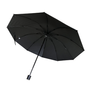 步宽 十骨三折黑胶晴雨两用伞 BV8306/把
