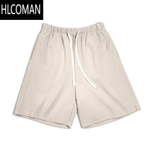 HLCOMAN工装 美式珠地空气层短裤针织宽松运动篮球五分卫裤男夏