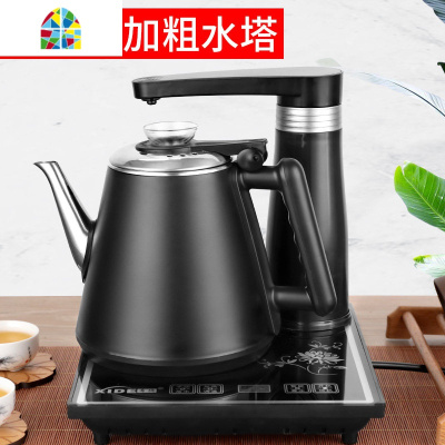 全自动上水电热烧水壶套装透明玻璃茶具茶台一体抽水泡茶专用茶炉 FENGHOU 玻璃+杯