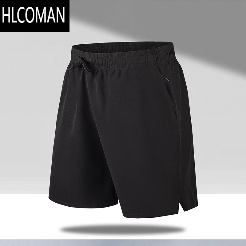 HLCOMAN运动短裤男健身足篮球跑步热裤透气速干休闲弹力四分裤夏季冰感潮