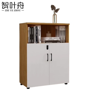 智叶舟矮柜文件柜二门柜80*40*109cm台