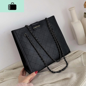 菱格包女2020新款链条包斜挎包时尚休闲包韩版大容量手提包托特包NEW LAKE女士单肩包