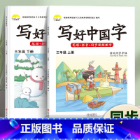三年级上册+下册 [正版]写好中国字语文楷书练字本临摹硬笔楷书小学生一二年级三四五六年级下册上册同步练字帖课课练控笔训练