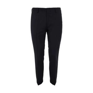 Paul Smith纯棉羊毛马海毛混纺男裤透气舒适时尚休闲长裤 蓝色 38INCH