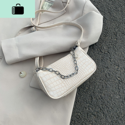 网红流行的仙女包包女2020新款潮韩版百搭单肩斜挎ins时尚腋下包NEW LAKE女士单肩包