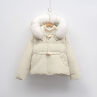 羽绒服连帽加厚狐狸毛羽绒服女大毛领冬季时尚防寒保暖