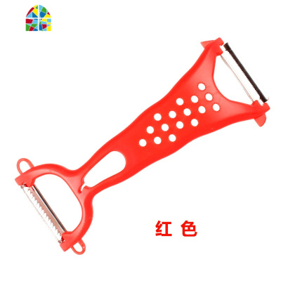 买2送1加厚款水果削皮刀刨丝器去皮削皮器不锈钢刮皮刀刨丝磨蓉器 FENGHOU 草绿色