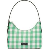 KATE SPADE New York女士迷你斜挎包糖果草多色格纹设计