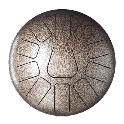 空灵鼓空灵琴色空鼓手碟鼓忘忧无忧鼓初学者儿童专业级玄空钢舌鼓石绿8音10寸