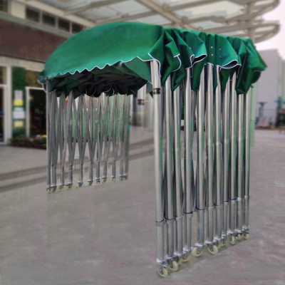 防雨移动推拉蓬户外折叠古达遮雨棚大型棚子收缩遮阳棚活动伸缩式帐篷