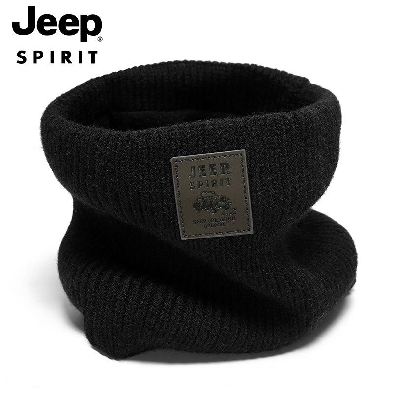 JEEP SPIRIT吉普2024秋冬新款脖套加绒保暖围脖男女同款