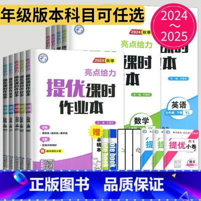 语文 七年级下 [正版]2024亮点给力提优课时作业本七年级上册八年级九年级下册数学语文英语物理化学九下苏教版苏科版江苏