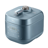 美的(Midea)6L电压力锅1300W大功率8分钟快手菜无水料理一锅双胆高压锅MY-C6147[ZMD安心系列]