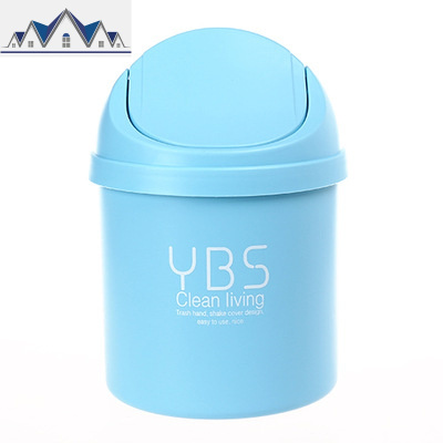 桌面垃圾桶北欧家用客厅卧室卫生间可爱创意有盖床头迷你小垃圾桶 三维工匠