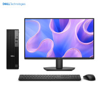 戴尔dell Pro Slim QCS1250 企业级高端商用办公绘图设计台式机电脑整机 定制Ultra7-235U 16G 1T机械+512G固态 集成显卡 配23.8英寸显示器