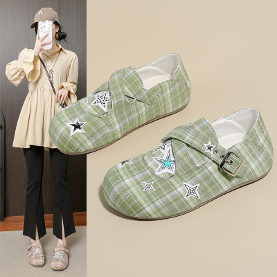 2026春季新款韩版透气阿甘鞋女ins学生休闲鞋女德训跑步女鞋_744