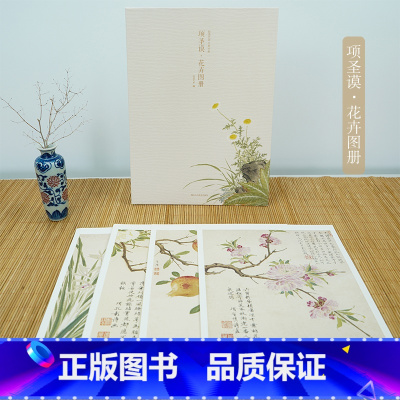 项圣谟花卉图册 [正版]项圣谟花卉图册 甄选10帧清代绘画大师经典花卉画作品集 单片装帧高清还原可临摹鉴赏装饰收藏中国画