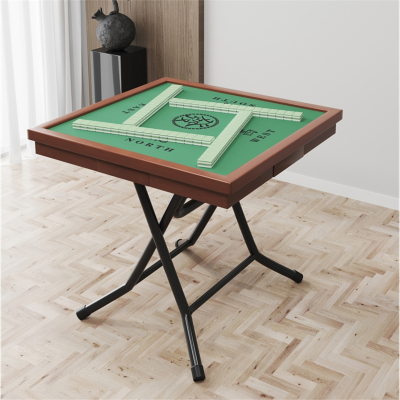  迈高登麻将桌家用折叠棋牌桌手搓简易打牌台手动方桌小型麻将牌桌子面板