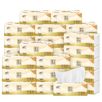 清风 AR10YHF原木纯品3层全压花80抽S码抽纸 30包-箱装
