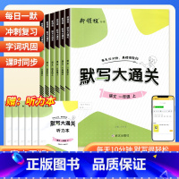 [2本]默写大通关+同步口算(人教版) 四年级下 [正版]2024版新领程默写大通关1一2二3三4四5五6六年级上册语文