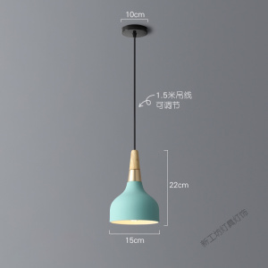苏宁放心购 餐厅灯吊灯三头马卡龙北欧风格长盘现代简约创意个红床头灯具