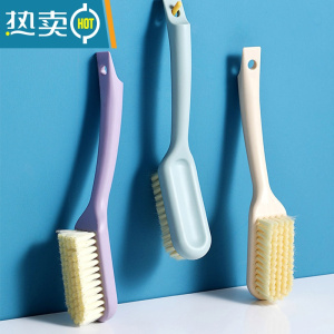 敬平软毛鞋刷家用不伤鞋专用洗衣服清洁刷小板刷长柄洗鞋子刷鞋刷子 随机-2个装