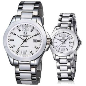 瑞士嘉年华CARNIVAL情侣手表 康卡斯商务系列防水全自动机械表 男运动3针陶瓷钢带男士女士对表 腕表 8818BL