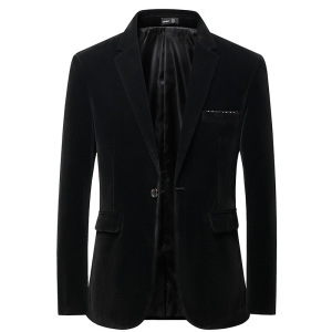 秋冬休闲商务正装灯芯绒西装男时尚外套正装婚礼礼服西服男西装