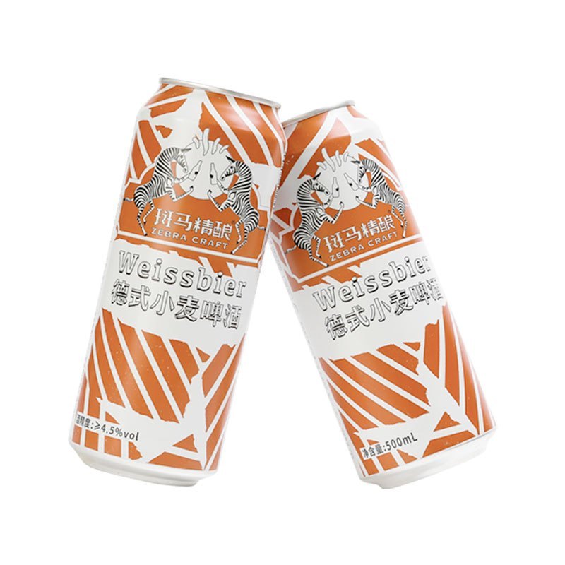 斑马精酿德式小麦啤酒500ml*12罐装 整箱