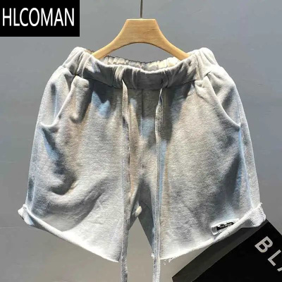 HLCOMAN2025新款夏季短裤男士宽松时尚ins潮流休闲美式复古百搭直筒裤子