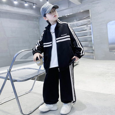 男童秋装套装酷帅新款中大童春秋款洋气潮儿童秋季卫衣运动服