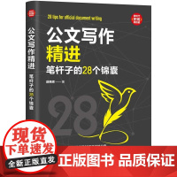 公文写作精进 笔杆子的28个锦囊 薛贵辉 写作思维结构谈写材料写作文稿秘籍规范格式标题新手实战金句范文速查大全一本通书正