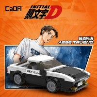 Cada/咔搭积木车头文字d车模AE86益智拼装玩具摆件男生1663
