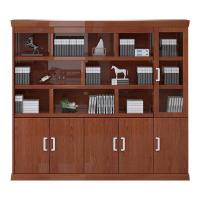 汐岩办公柜大班台配套文件柜 落地资料柜 书柜玻璃展示柜 3619