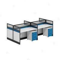 首指(SZ)办公职员桌 四人联排对坐 SS40-2812-A