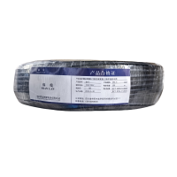 绵缆 铜芯聚氯乙烯绝缘聚氯乙烯护套软电缆 RVV-2*0.5黑色300/300V 米