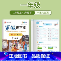 [影片教学 复习+预习]1年级 [正版]人教版全彩1-6年级寒假练字帖语文同步复习+预习升学衔接一二三四五六年级上册下册