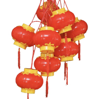 锦瑞星防水灯串户外灯笼15cm10连串/个