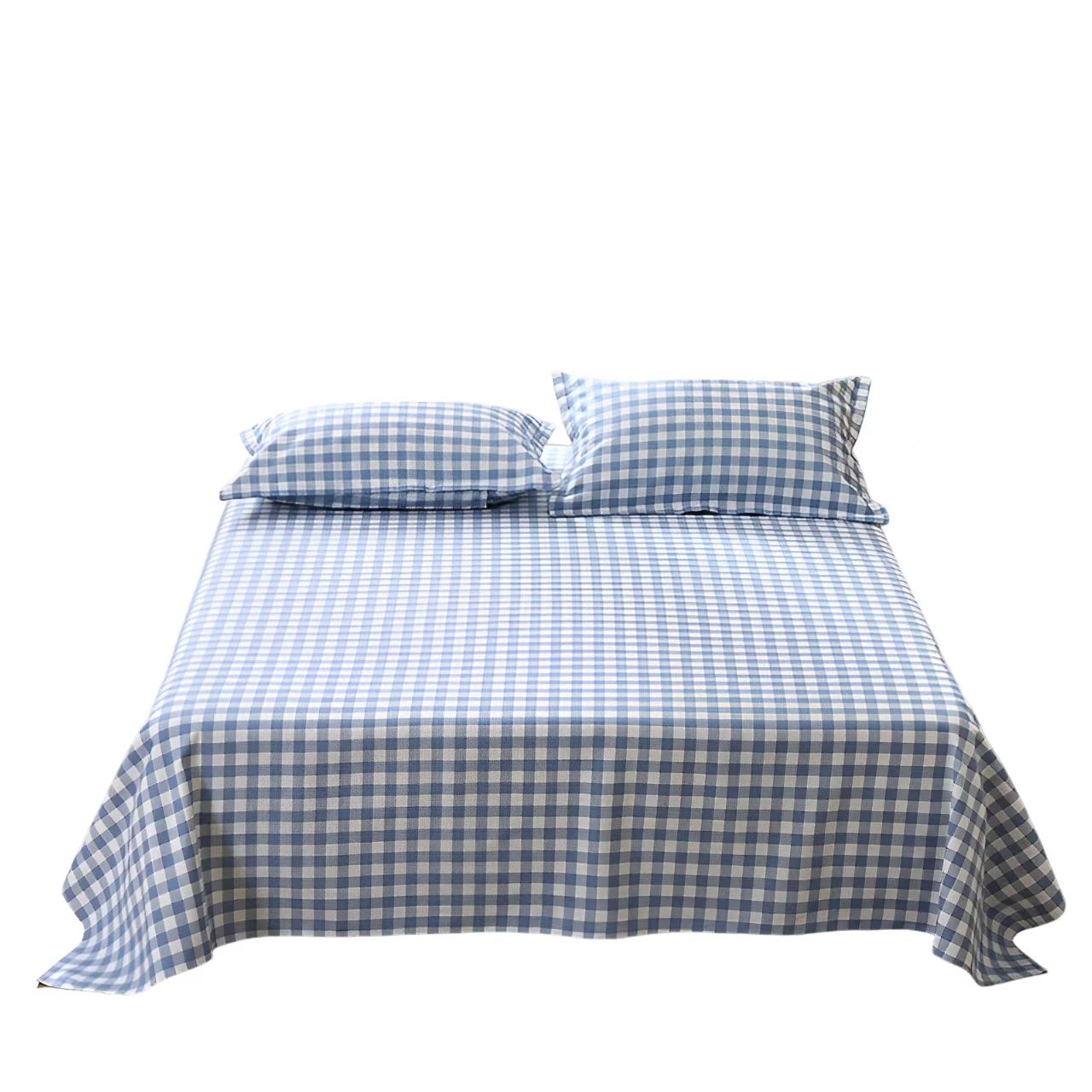 知布家粗布双人床单200*230cm 条