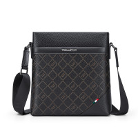 斯妮拉英皇保罗欧美时尚真皮男士斜挎包男款单肩包商务通勤大容量新款牛皮包2024新款