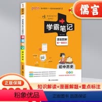 历史 初中通用 [正版]2024版学霸笔记初中历史全彩通用版人教版 初中历史知识大全七八九年级初一初二初三上册下册速记基