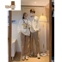 YANXU不一样超火情侣装卫衣款2023新款网红感套装外套男