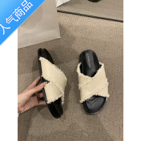 SUNTEK法式小凉拖外穿女鞋子2023年春夏新款软底踩屎感一脚蹬沙滩凉鞋