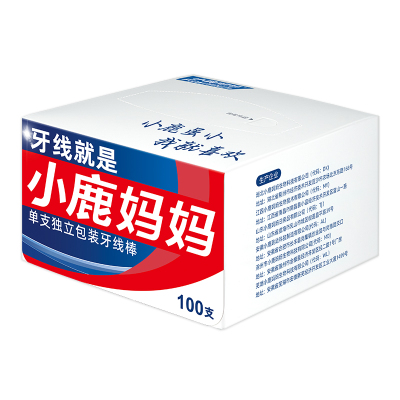 小鹿妈妈独立牙线超细家庭装便携独立成人一次性牙线棒随身剔牙线