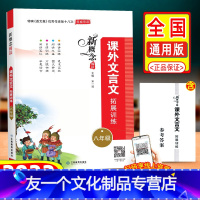 [友一个正版]2022新概念阅读课外文言文拓展阅读训练题八年级上册下册 初中8年级一本通语文课内外专项阅读理解初一古诗