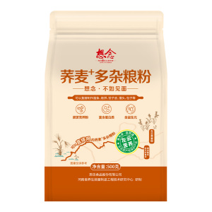 想念荞麦多杂粮面粉高蛋白含益生元家庭通用中筋面粉 500g