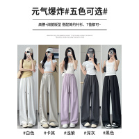 裤阔腿女春夏季薄款2026新款宽松休闲直筒长裤垂感显瘦拖地裤